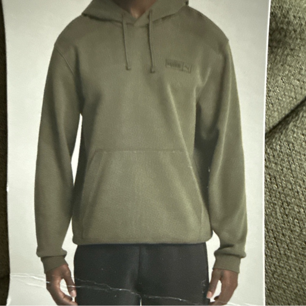 NWT PUMA Men's Olive Pullover Hoodie XXL